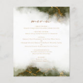 バジェットマーブルオリーブグリーン結婚金ゴールドのメニュー (正面)