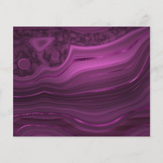 バジェットマーブルパープルメモリアル葬儀招待状 (裏面)