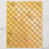 バジェットマーメイド金ゴールドグリッター誕生日パーティー チラシ (裏面)