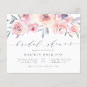 バジェットミッドサマーフローラウォーターカラーブライダルシャワー (正面)