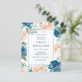 バジェットミッドナイト開花ベビーシャワー招待状 (スタンド正面)