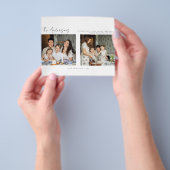 バジェットミニマリストクリスマスホリデーフォトカードフライ チラシ (手)