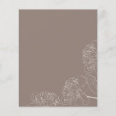 バジェットミニマリストハンドドロードプオニーブライダルシャワー (裏面)