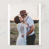 バジェットミニマリストブラック&ホワイトフォト結婚ズ (正面)