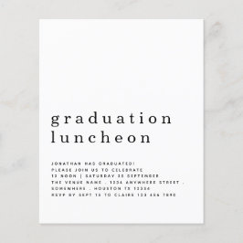 バジェットミニマリスト卒業ランチョン招待状