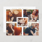 バジェットミニマリモダンストコラージュ5カスタム写真 (正面/裏面)