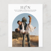 バジェットミニマルイニシャルBoho Arch 2写真結婚s (正面)