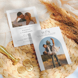 バジェットミニマルイニシャルBoho Arch 2写真結婚s