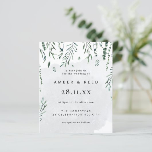 バジェットミニマルウォーターカラー落葉ちる結婚の (スタンド正面)