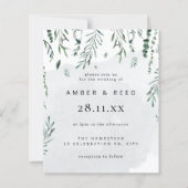 バジェットミニマルウォーターカラー落葉ちる結婚の (正面)