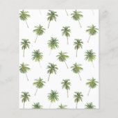 バジェットミニマルパームツリートロピカルブライダルシャワー (裏面)