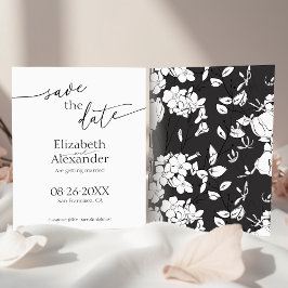 バジェットミニマルブラック&ホワイトスクリプト日付の保存