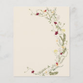 バジェットミニマルベビーブランチシャワー招待状 (裏面)