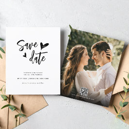 バジェットミニマルラブルハート写真QRコード結婚ズ