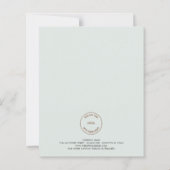 バジェットミニマルロゴメリークリスマススモールカード (裏面)