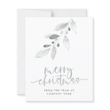 バジェットミニマルロゴメリークリスマススモールカード