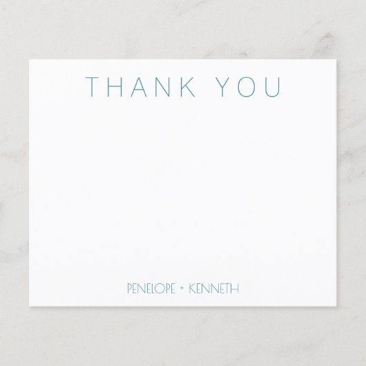 バジェットミニマル結婚ティール(緑がかった色)のカスタムありがとう (正面)