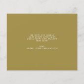 バジェットミニマル金ゴールドエレガントメリークリスマスフォト (裏面)