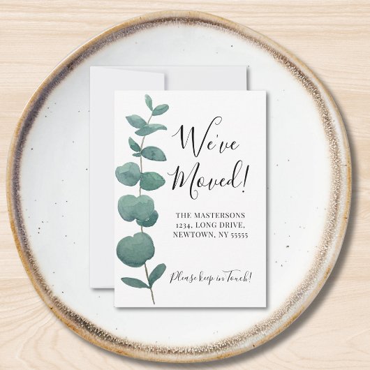 バジェットミニ引っ越しましたユーカリ発表 ノートカード