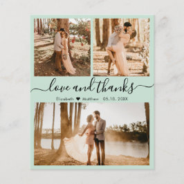 バジェットミントグリーンフォトコラージュ結婚の感謝