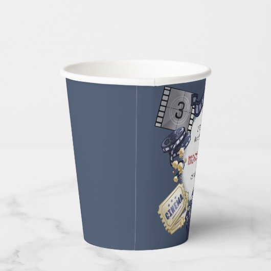 バジェットムービーナイト子供の誕生日 紙コップ (右)