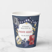 バジェットムービーナイト子供の誕生日 紙コップ (正面)
