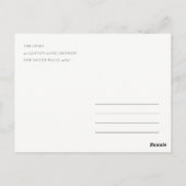 バジェットムームディアファウンフローラクレストベビーシャワー ポストカード (裏面)