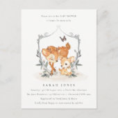 バジェットムームディアファウンフローラクレストベビーシャワー ポストカード (正面)