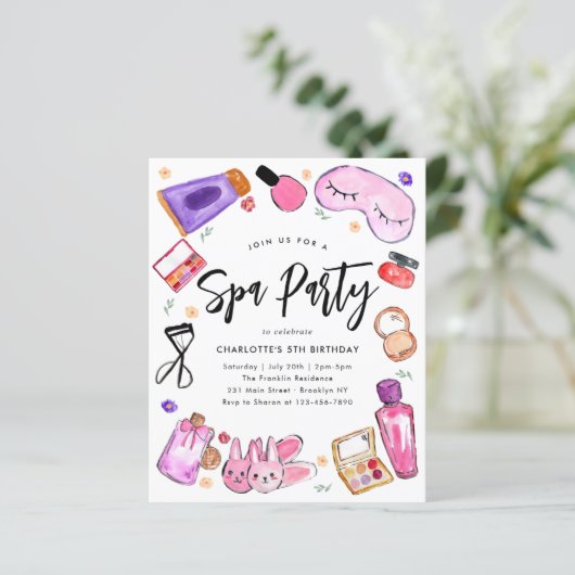 バジェットメイクアップパジャマガールズスランバースパ誕生日 (スタンド正面)