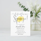 バジェットメインスクイズレモンブライダルシャワー招待 (スタンド正面)