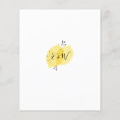 バジェットメインスクイズレモンブライダルシャワー招待 (裏面)