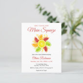 バジェットメインスクイズレモンブライダルシャワー招待 (スタンド正面)