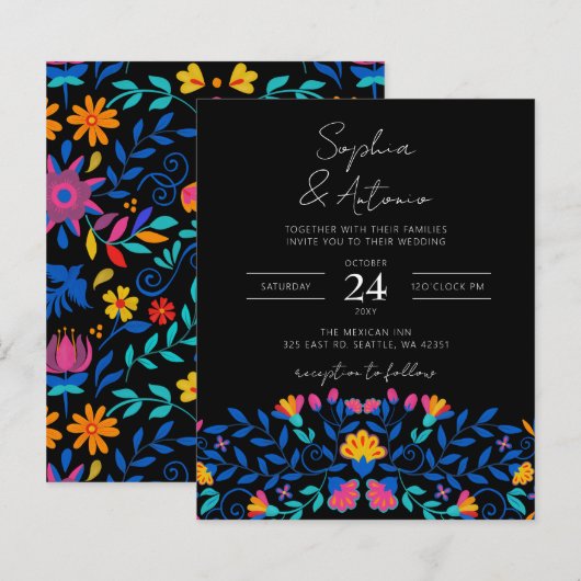 バジェットメカラフルキシカンフローラフィ結婚エスタ (正面/裏面)