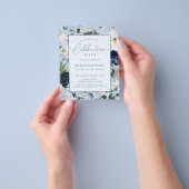 バジェットメモリアルブルーフローラお祝いオブ・ライフ チラシ (手)