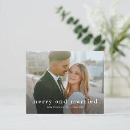バジェットメリーの結婚した写真クリスマスカード