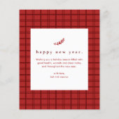 バジェットメリーの結婚した写真クリスマスカード (裏面)