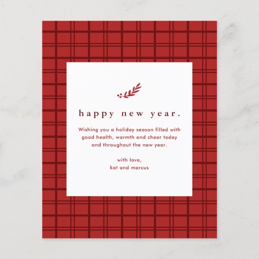 バジェットメリーの結婚した写真クリスマスカード (裏面)