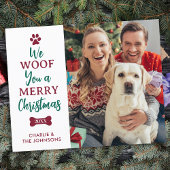 バジェットメリークリスマスかわいいペット犬の写真の休日