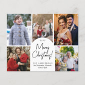 バジェットメリークリスマスアーチ5家族写真ホリデー (正面)