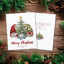 バジェットメリークリスマスキュート格言ホリデーカード