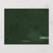 バジェットメリークリスマスグリーン写真ホリデーカード (裏面)