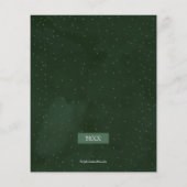 バジェットメリークリスマスグリーン写真ホリデーカード (裏面)