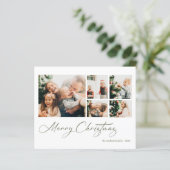 バジェットメリークリスマスコラージホリデーカード (スタンド正面)