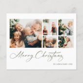バジェットメリークリスマスコラージホリデーカード (正面)