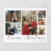 バジェットメリークリスマスシルバー6フォトフライヤー チラシ (正面)