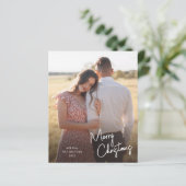 バジェットメリークリスマススクリプトフォトホリデーカード (スタンド正面)