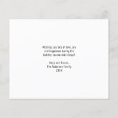 バジェットメリークリスマススクリプト8フォトホリデーカード (裏面)