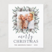 バジェットメリークリスマスダスティブルーフォトホリデー (正面)