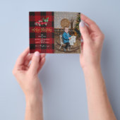 バジェットメリークリスマストラック&バッファローチェック写真 チラシ (手)