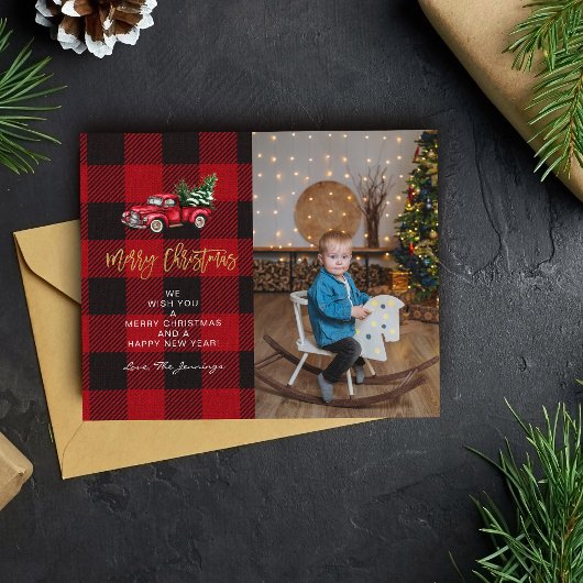 バジェットメリークリスマストラック&バッファローチェック写真 チラシ